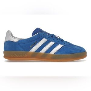 adidas Gazelle Indoor Blue Bird Gum (Size 6.5) Dodger Blue!!